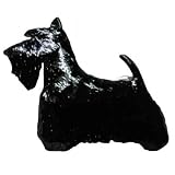 BLACK Scottish Terrier Hand Painted Pin
