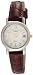 Timex Women's T2N3369J Classic Analog Silver Case Brown Leather Strap Dress Watch image 1