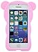 Bukit Cell ® Bundle - 4 Items: Bukit Cell ® BABY PINK 3D Teddy Bear Soft Silicone Case for iPhone 5C, Bukit Cell ® Cleaning Cloth, Screen Protector and Metallic Stylus Touch Pen with Anti Dust Plug