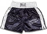 Jake Lamotta Signed Everlast Black Satin Trunks