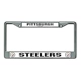 NFL Pittsburgh Steelers Chrome Licensed Plate Frame
