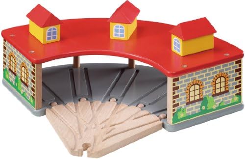 Large Train Track Red House