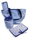 Slightly Irregular Kalencom (Water Damaged) - Great Value & Quality4 Piece Diaper Bag Set, Lt. Blue, Royal (Size Newbornsizes)