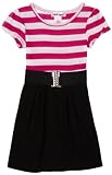 Pink Angel Toddler Girls Solid Stripe Dress