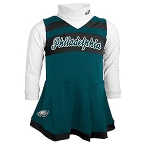 NFL Philadelphia Eagles Toddler Jumper & Turtleneck Cheerleader Set (4T)