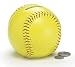Yellow Ceramic Softball Piggy Bank Great Gift Idea
