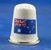 Porcelain China Collectable Thimble -- Flag of Australiawith Free Gift Box