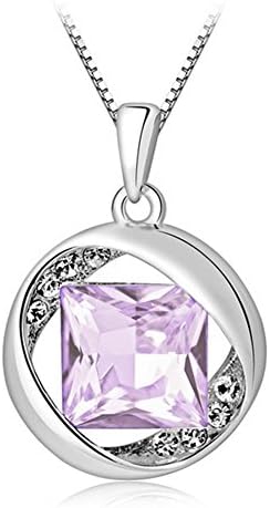 HelloAngela Lady Personality Fashion Top Grade Pendant Necklace Roman Square(C1)