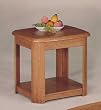 Oak Veneer Finish End Table By Coaster Furniture