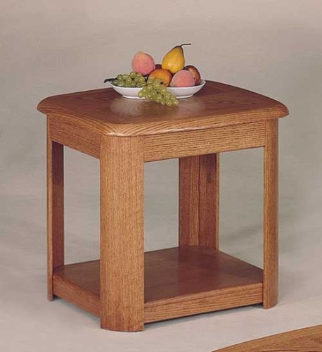Traditional Oak Finish Occasional Living Room End / Side Table