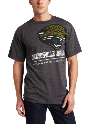NFL Men's Jacksonville Jaguars Submariner Short Sleeve T-Shirt (Charcoal Heather, Large)