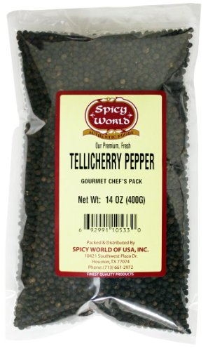 Spicy World Tellicherry Pepper, 14-Ounce Unit