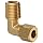 Dixon 169C-0404 Brass Compression Tube Fitting, Elbow, 1/4" Tube OD x 1/4" NPTF Male