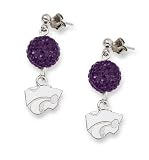 NCAA Kansas State Wildcats LogoArt Ovation Earrings