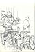 Animation Artwork: Bakshi Pen & Ink Concept Drawing c. 1970's