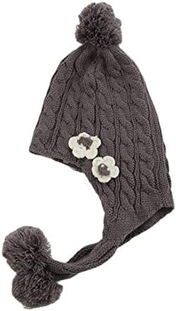 Baby Earmuffs Hat, Milazer Toddler Baby Knitted Warm Winter Infant Boy Girl Cap Hat (Gray)