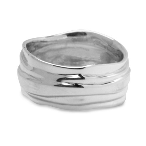 Recycled Silver Collection Sterling Wave Ring