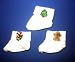 All Products : Christmas Holiday Booties with Appliques (Four preemie and newborn sizes)