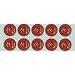 PHI-TEN MLB Authentic Titanium Discs, Houston Astros, 10 Discs