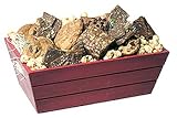 Geoff & Drew's Holiday Crate Gift Basket of 18 Cookies, 12 Brownies, Buttercrunch & Popcorn