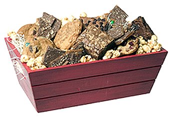 Geoff & Drew's Holiday Crate Gift Basket of 18 Cookies, 12 Brownies, Buttercrunch... by Geoff & Drews