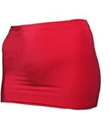 CS29 Red Lycra Micro Mini (9-10 Inch length) "Fantasy Store" Branded Skirt Bodycon Pull-on