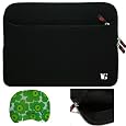 Black Trim Durable Neoprene Sleeve Carrying Case Cover for ASUS G73SW-A1 Republic of Gamers 17.3-Inch Gaming Laptop + Bestpricecenter Mouse Pad