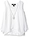 Amy Byer Big Girls' Chiffon Tank with Hemline
