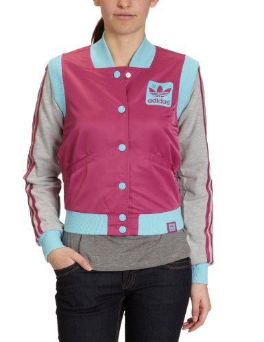 Adidas Damen Jacke Street Letterman, glory/crystal, 34