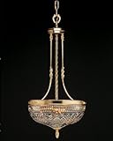 IMAGE OF Waterford 849-285-32-00 Gold Plated Beaumont Crystal Three Light Bowl Pendant from the Beaumont Coll