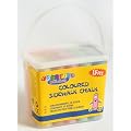 JUMBO Kreide / Stra�en Malkreide XXL / Stra�enkreide / Stra�enmalkreide 15 Teilig (6 Farben) in Tragebox, BE-44138
