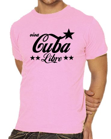 Touchlines Unisex/Herren T-Shirt Viva Cuba Libre - Original Kult, pink/black, M, D1534 Preisvergleich