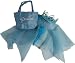 Aqua Blue Princess Set with Pixie Hem Dressup Skirt, Tiara, Purse & Crown Pen