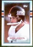 1989 Topps Traded 100T Sean Landeta (Football Cards)