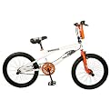 Boys' Mongoose Rumble BMX Bike - White/ Orange (20")