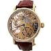 ADEE KAYE STAINLESS STEEL GOLD BIG SKELETON MECHANICAL WATCH
