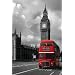 London (Red Bus) Art Poster Print - 24" X 36"