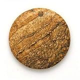 Desert Picture Jasper Round Pendant 38mm Drilled