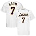 Los Angeles Lakers Apparel: adidas Los Angeles Lakers #7 Lamar Odom White Player T-shirt