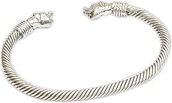Silver Cuff Bracelet Jewelry from India 2.75 inches (brclt148)