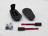 AeroCatch Plus Flush Hood Latch and Pin Kit - Black - Part # 120-2000