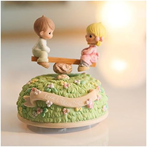 Boys and girls Seesaw Music Box,Play the Tune Of City of Sky