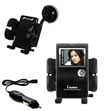 Cowon iAudio X5 Flexible Auto Windshield Holder with Car Charger - Uses Gomadic TipExchange