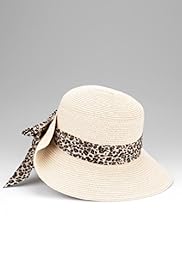 Leopard Print Scarf Detail Hat