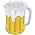 Inflatable Beer Mug Cooler (holds apprx 48 12-Oz cans) Party Accessory (1 count) (1/Pkg)