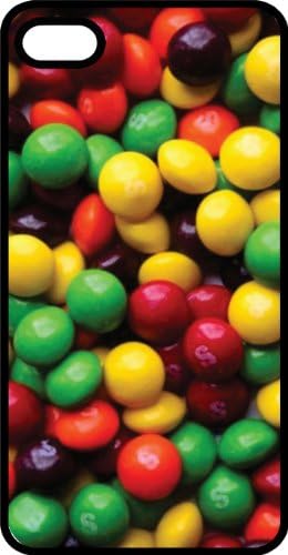 Skittle Candy Catch the Rainbow Black Plastic Case for Apple iPhone 4 or iPhone 4s