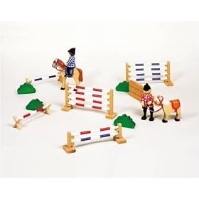 Childrens Wooden Showjumping Set