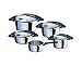 Fissler 1611405000 Topfset Intensa 5-teilig, schwarze Griffe silber
