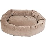 40 inch Stone Suede Bagel Dog Bed By Majestic Pet Products