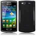 SAMSUNG S8600 WAVE 3 TPU SILIKON H�LLE CASE COVER IN SCHWARZ, QUBITS RETAIL VERPACKUNG